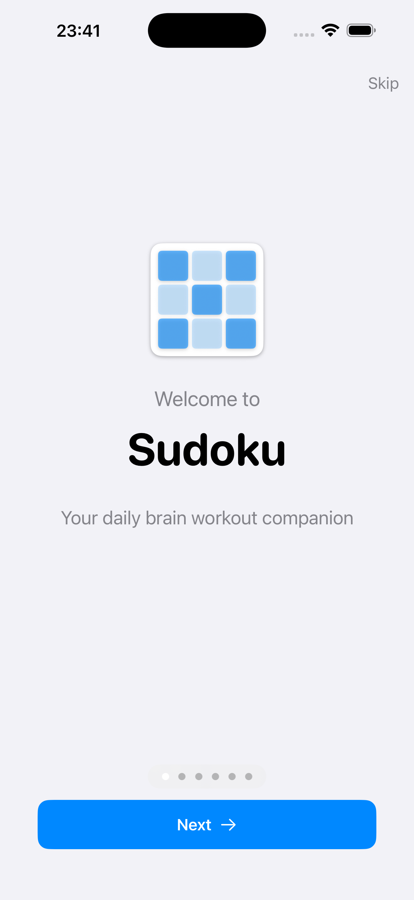App Onboarding Screen